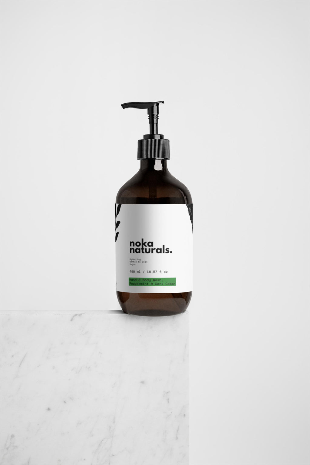 Hand & Body Wash, Peppermint & Dark Cedar