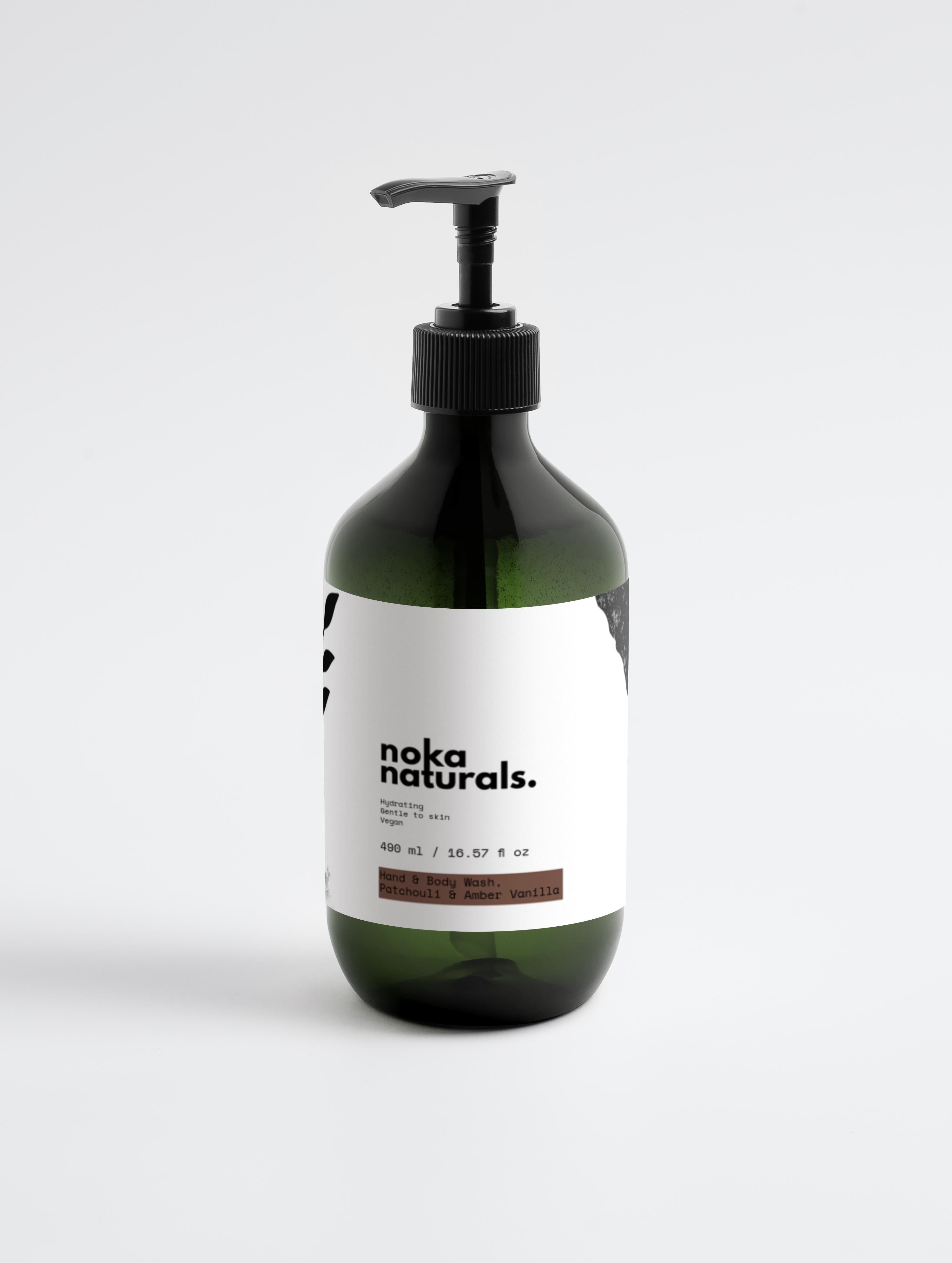Hand & Body Wash, Patchouli & Amber Vanilla